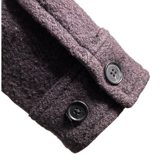 Aritzia Wilfred Free Gana Shirt Jacket Oversized Shacket Plum Size S Retail $198 - Picture 9 of 13